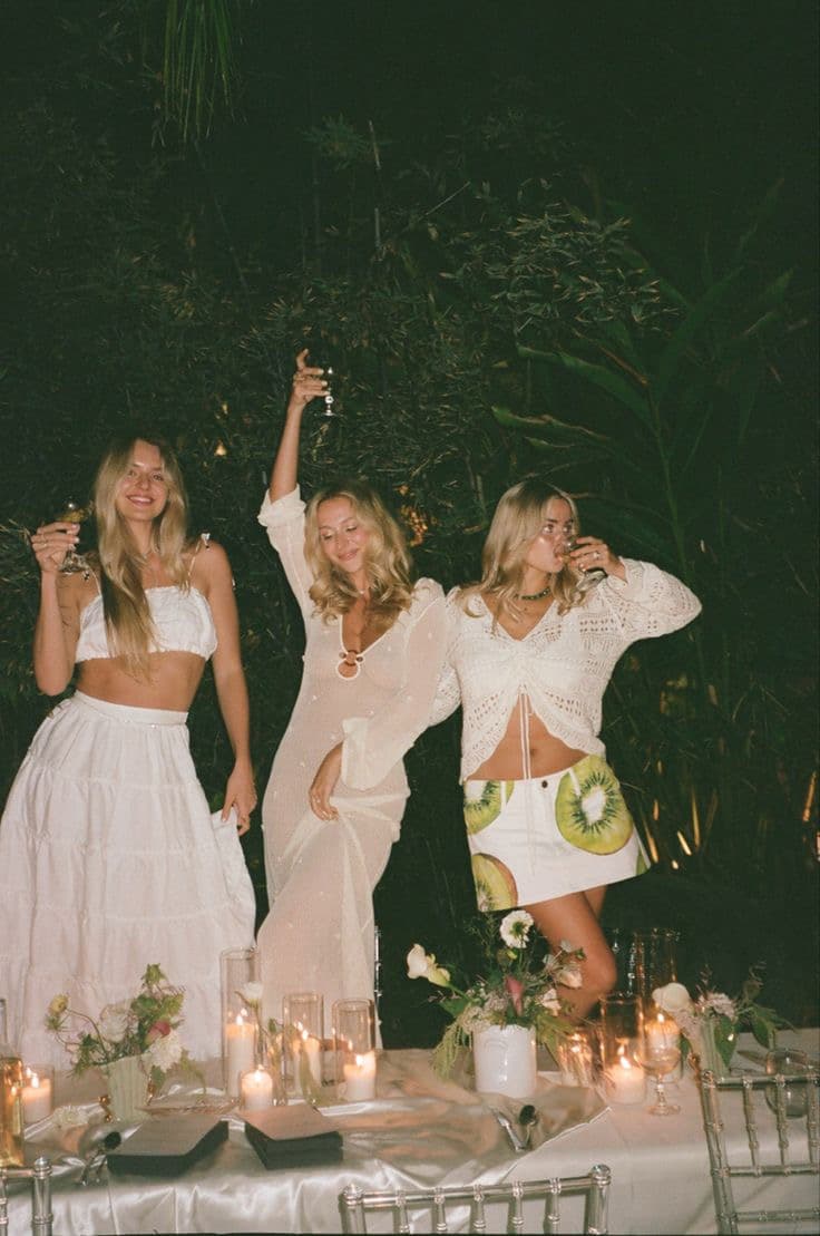 Fun party celebration with friends sharing memorable moments